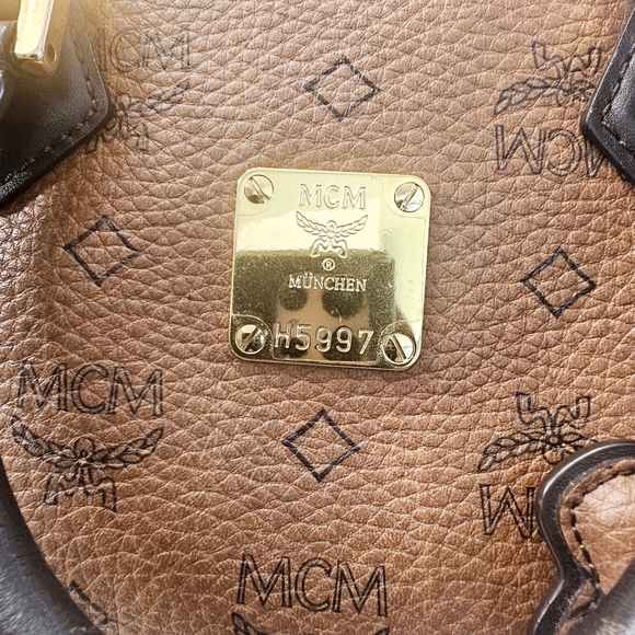 MCM Brown Satchel Bag - Picture 3 of 14